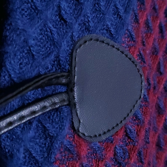 Nanette Lepore Plaid Blanket Poncho OSFA - Picture 10 of 16